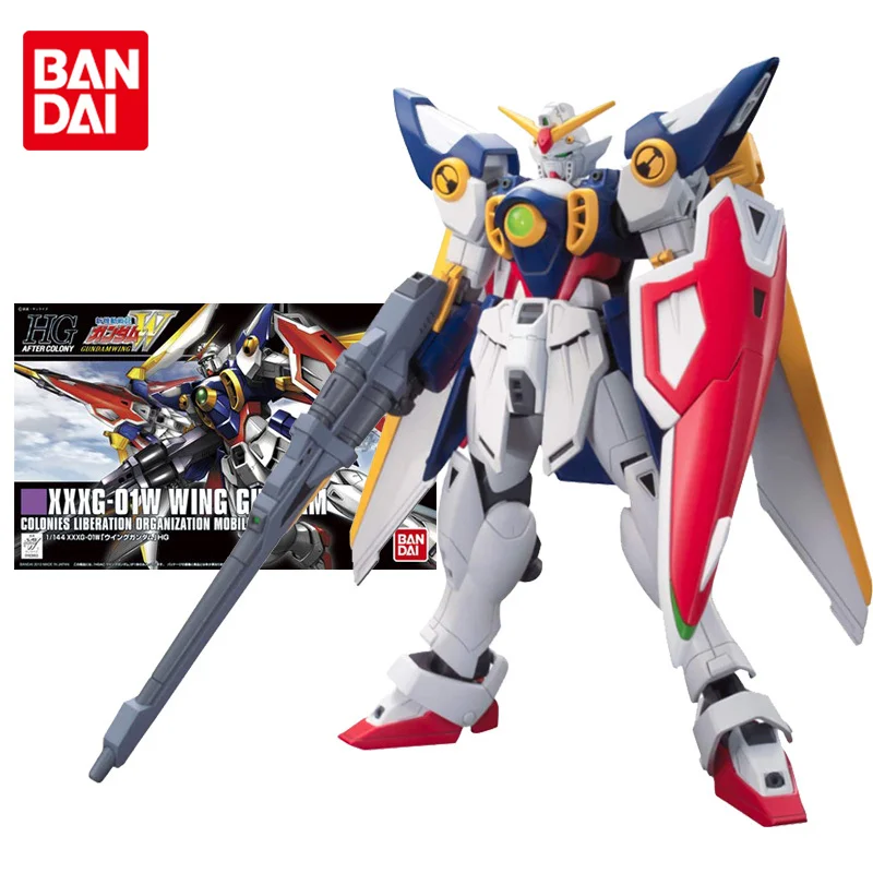 

Bandai Gundam Model Kit Anime Figure HGAC 1/144 162 XXXG-01W WING Genuine Gunpla Model Anime Action Figure Toys for Children