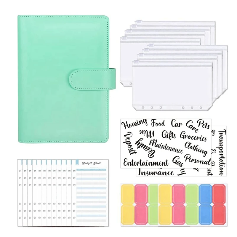 

Budget Binder Cash Envelopes Wallet A6 Saving Binder Set Cash Stuffing Budget Wallet Money Organiser With Budget Sheet