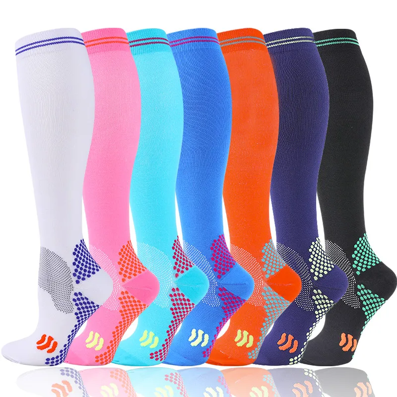 

Available In Seven Colors Unisex Compression Stockings Mid-tube Relieve Leg Muscle Fatigue Gently Promote Blood Circulation