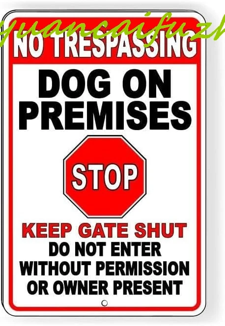 Алюминиевый жестяной знак заборонено по уходу за собакой в помещении СТП