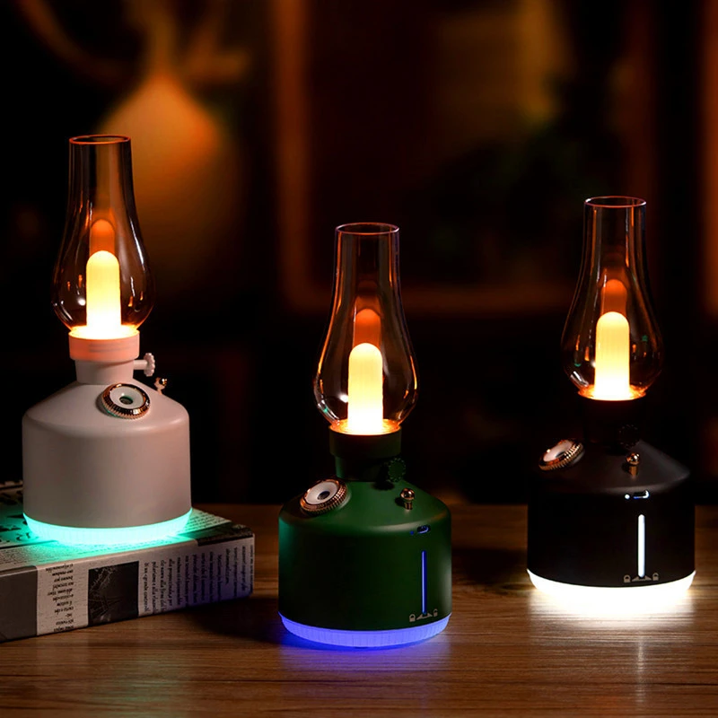 

Retro Lamp Air Humidifier USB Mute Atomizer Atmosphere Night Light for Bar/Cafe/Restaurant/Bedroom/Christmas Gift Lamps