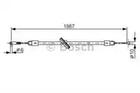 

1987482028 for hand brake wire ON CRAFTER SPRINTER (axle distance of mm) 06 ()