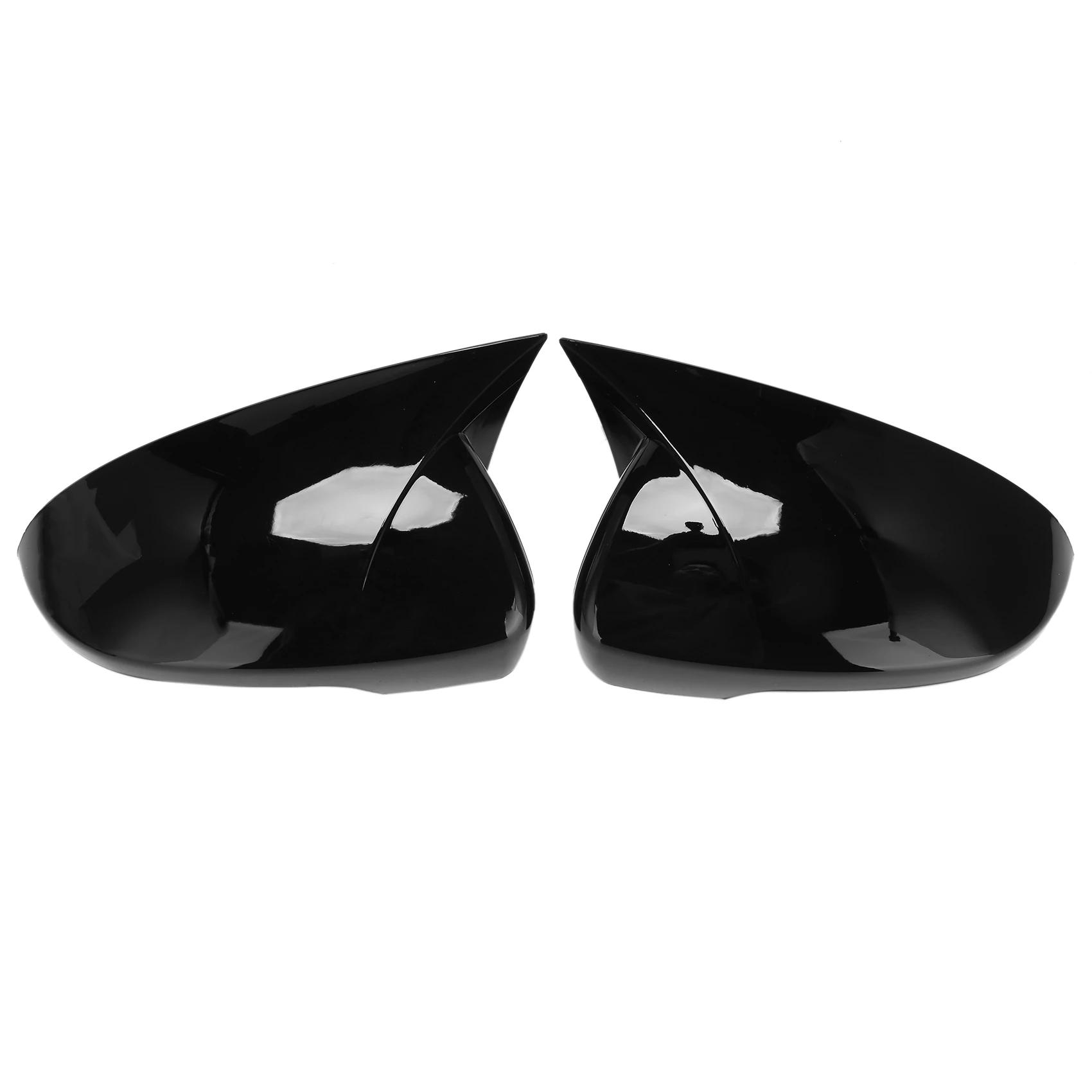 

Car Glossy Black Ox Horn Rearview Side Glass Mirror Cover Trim Frame Side Mirror Caps for Hyundai Tucson 2015-2020