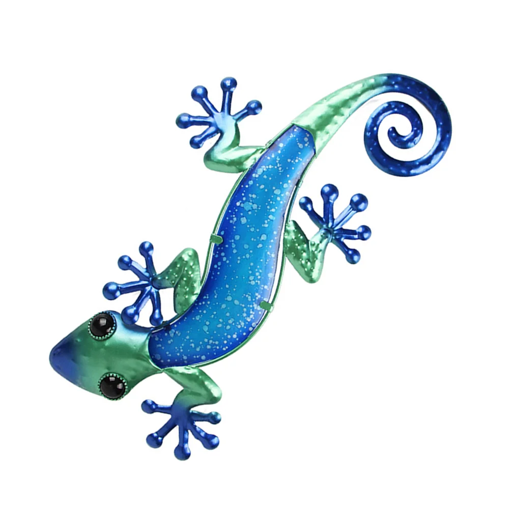 

1 шт. креативное железное украшение Gecko, настенное украшение, настенное украшение для дома, гостиной, спальни (случайный узор, случайный цвет)
