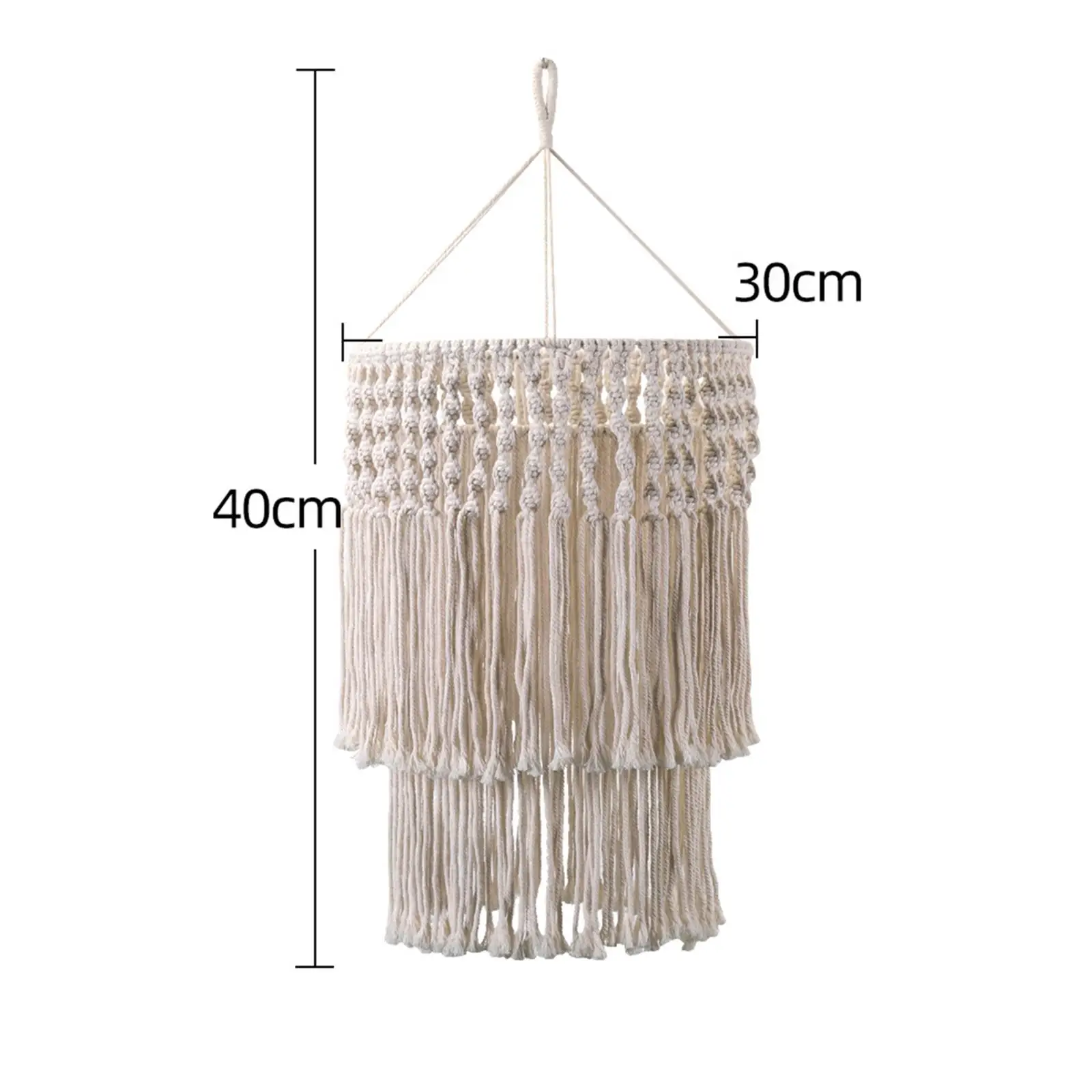 Скандинавский макраме с кисточкой абажур ручной работы тканый потолочный