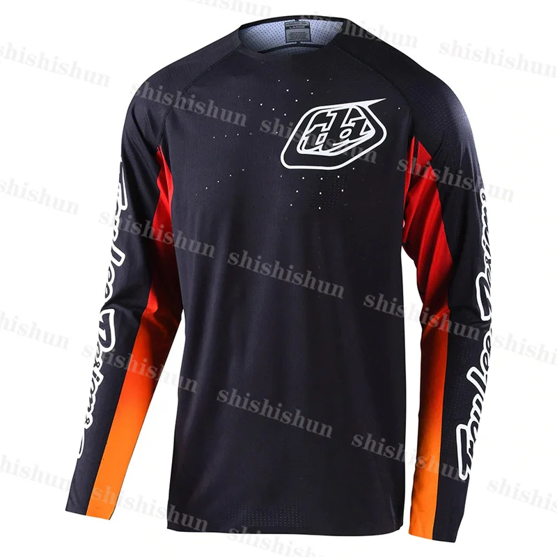 

2022 new men's downhill mountain bike mtb long sleeve shirt off-road DH motorcycle sportswear apparel bmx mx enduro jersey