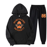tracksuit mens hoodies sweatpants 2 piece suit hoodie foxhole court palmetto state foxes sportswear fleece casual sets male