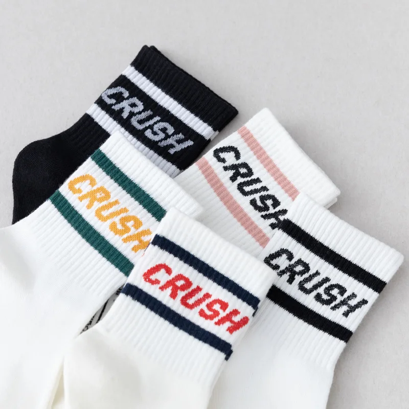 

Носки мужские с надписью, тонкие хлопковые до середины икры, баскетбольные спортивные, на весну и осень