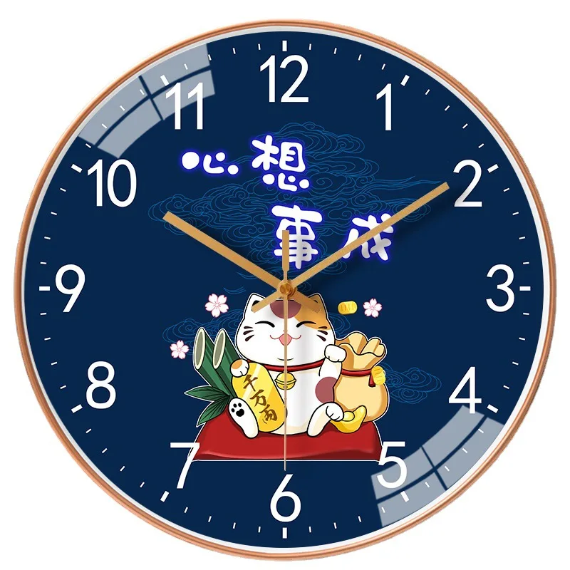 

Multiple Sizes Big Quartz Wall Clock Cartoon Cat NoTicking Silent Clocks For Children Living Room Bedroom Home Decor Reloj Mural
