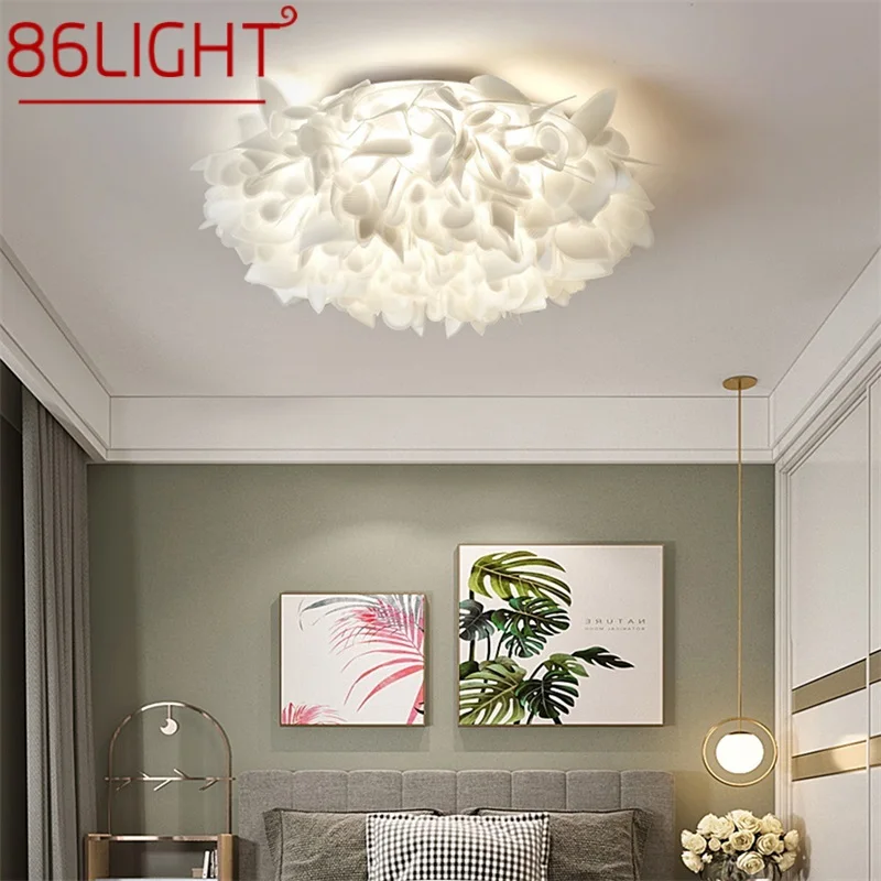 

86LIGHT Nordic Ceiling Lamp Dimming Modern LED Creative Romantic Decorative Fixtures For Dining Room Bedroom