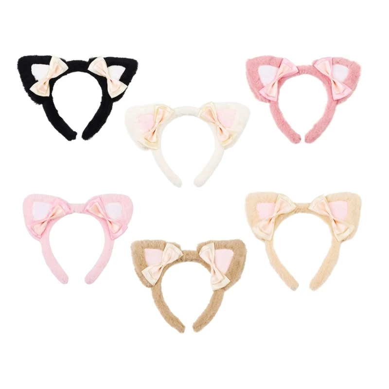 

Students Cartoon Foxes Ear Shape Headband Plush Halloween Cosplay Hair Hoop