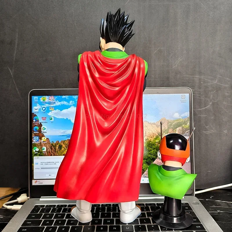 Фото В наличии 32 см Dragon Ball Z Super Saiyan Son Gohan Фигурка Great Ssj2 Gohan Аниме Фигурки Статуя Коллекция ПВХ Модель Игрушки №3