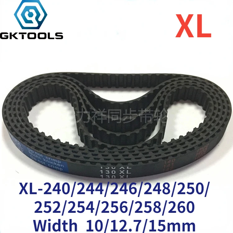 

Резиновый синхронный ремень с замкнутым контуром для 3D-принтера Gktools XL, ширина 10/12, 7/15 мм, длина 240/244/246/248/250/252/254/256/258/260/дюймов