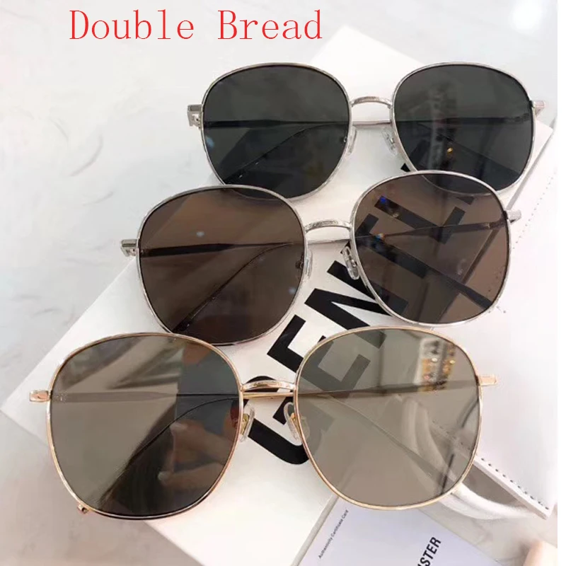 

High Quality Korea Brand Designer GENTLE Sunglasses DoubleBread sun glasses women men Round Glasses with original packing box