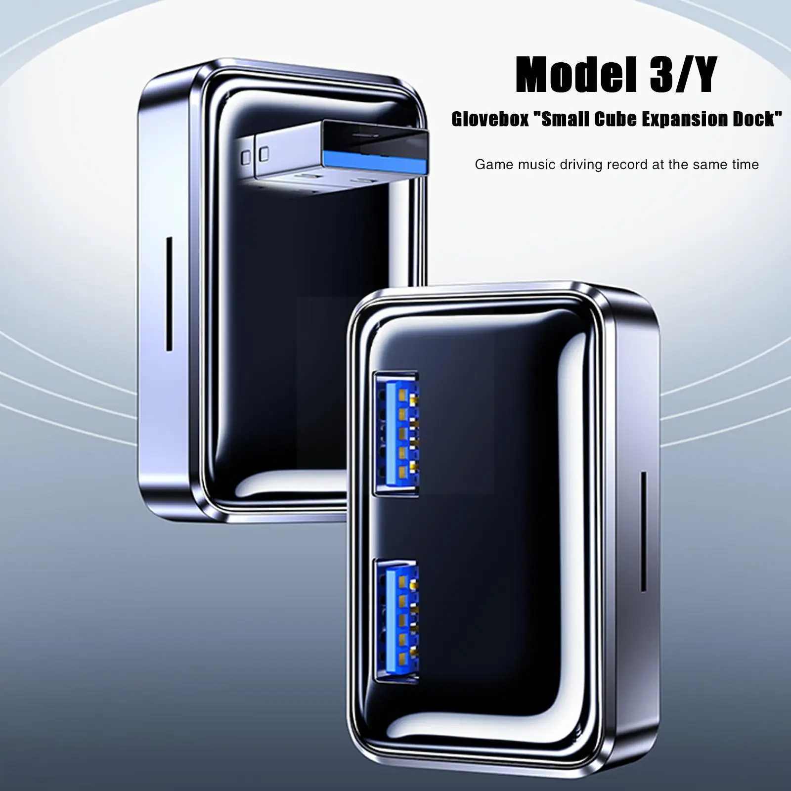 

For Model 3 / Y Car Usb Extender Interior Usb Hub 3.0 Charger 3 Ports Usb Adapter Splitter Auto Accessories A5v1