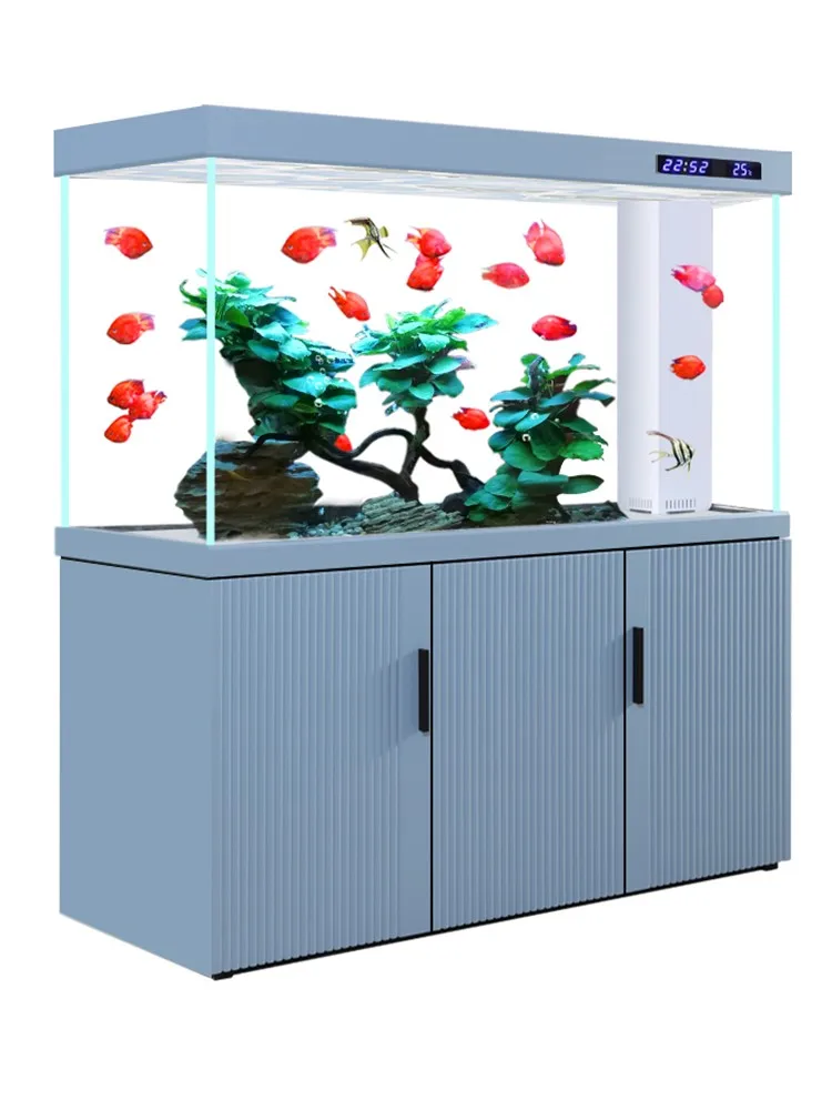 

Large and minimalist style foyer partition for household living room, no need to change water, double bottom filter water tank