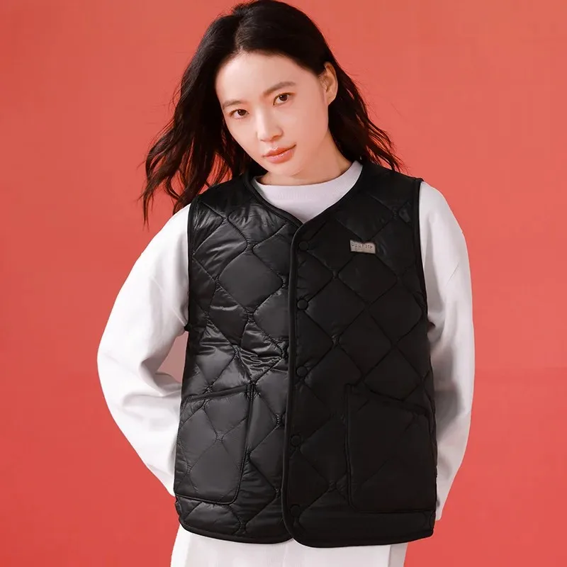 Осень/зима новый мужской женский жилет надувной флисовый шерстяной кардиган