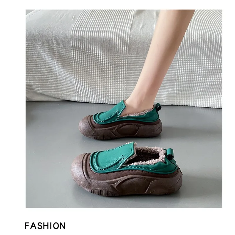 

Модные кроссовки с вулканизированной подошвой, однотонная женская обувь на плоской подошве, повседневная кожаная женская прогулочная обувь, новинка 2023