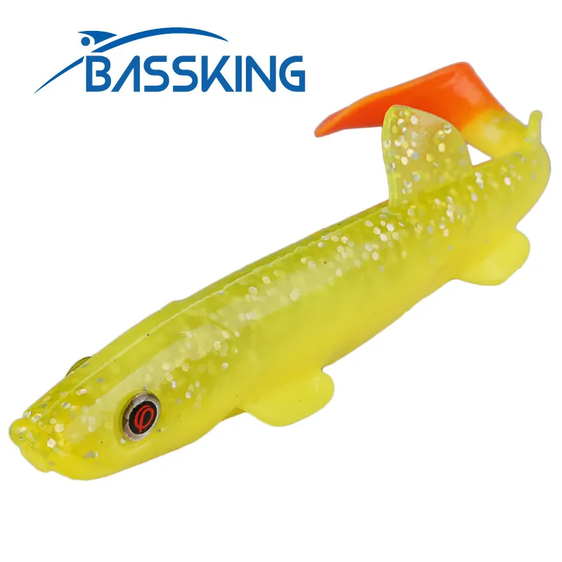 Мягкая приманка BASSKING 120 мм 14 5 г 4 шт. рыболовная искусственная силиконовая рыба