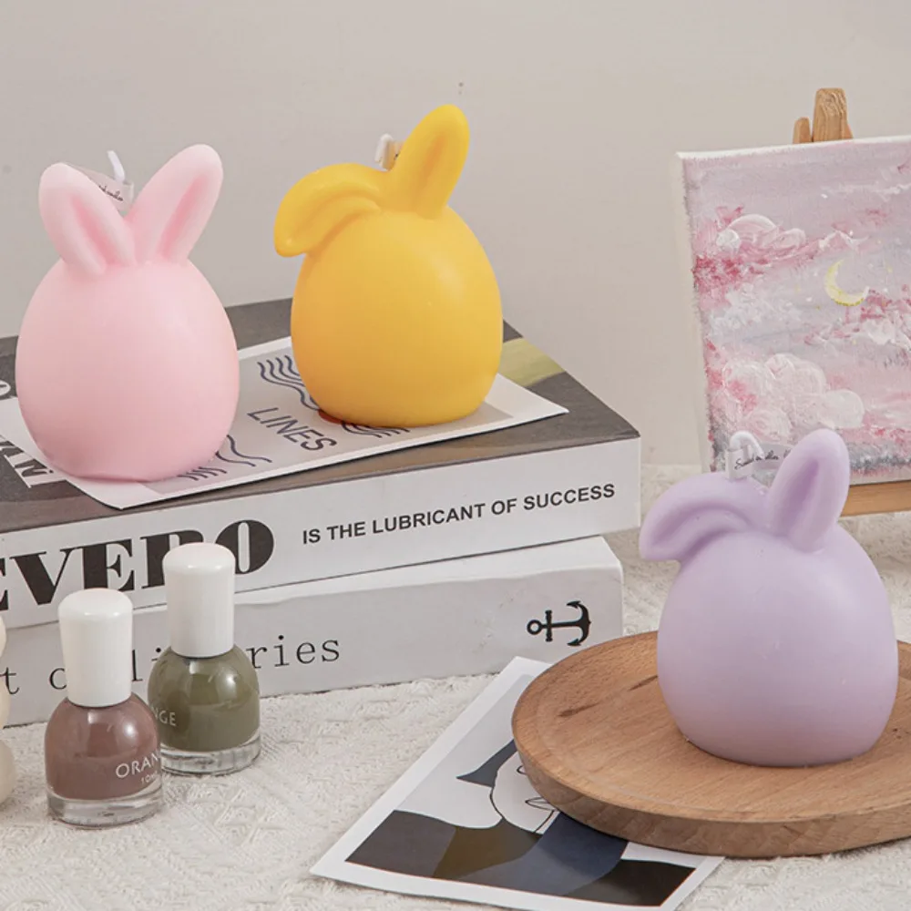 Складная силиконовая форма в виде ушей кролика мыла смолы с кристаллами милые