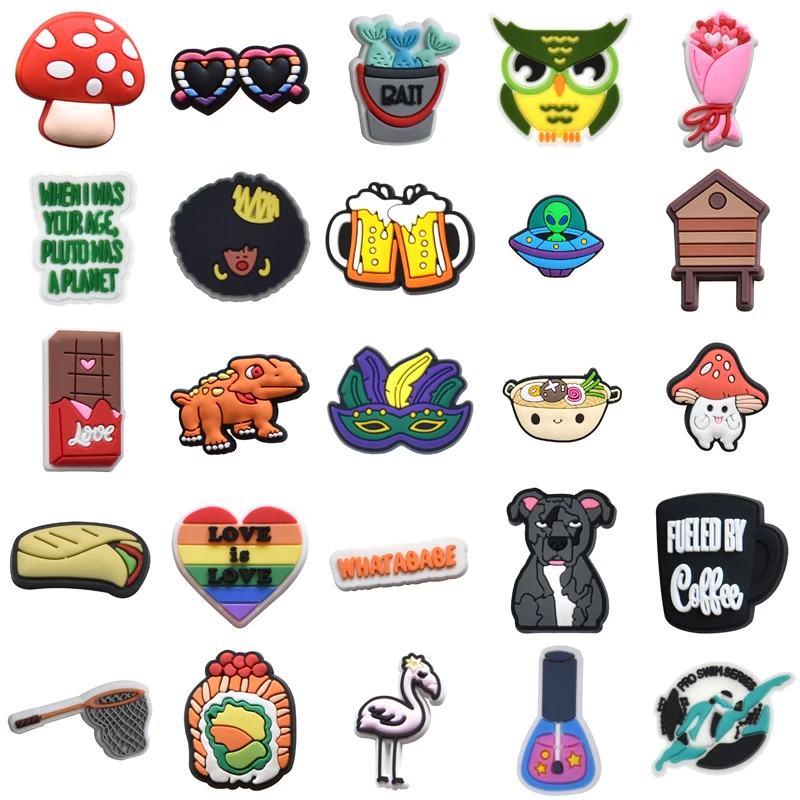 

Men Boy Decorations for Crocs Packs Shoe Charms Wholesale Bulk Kids Women Charm Gifts Para Pins Set Jeans Girl Shoes Accessories