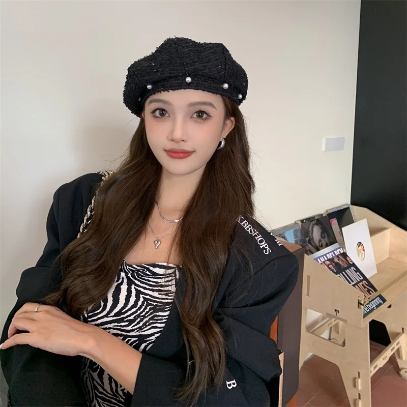 Изящный женский берет осень 2024 новая корейская универсальная кепка художника