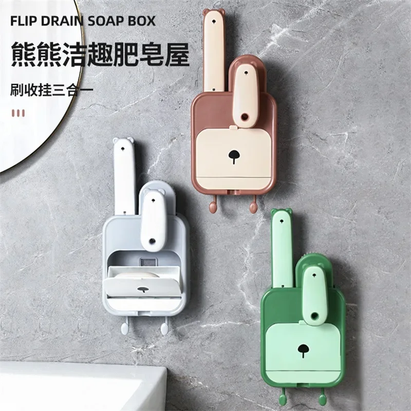 

Многофункциональная Коробка для мыла и обуви «Три в одном», неперфорированный настенный держатель для мыла
