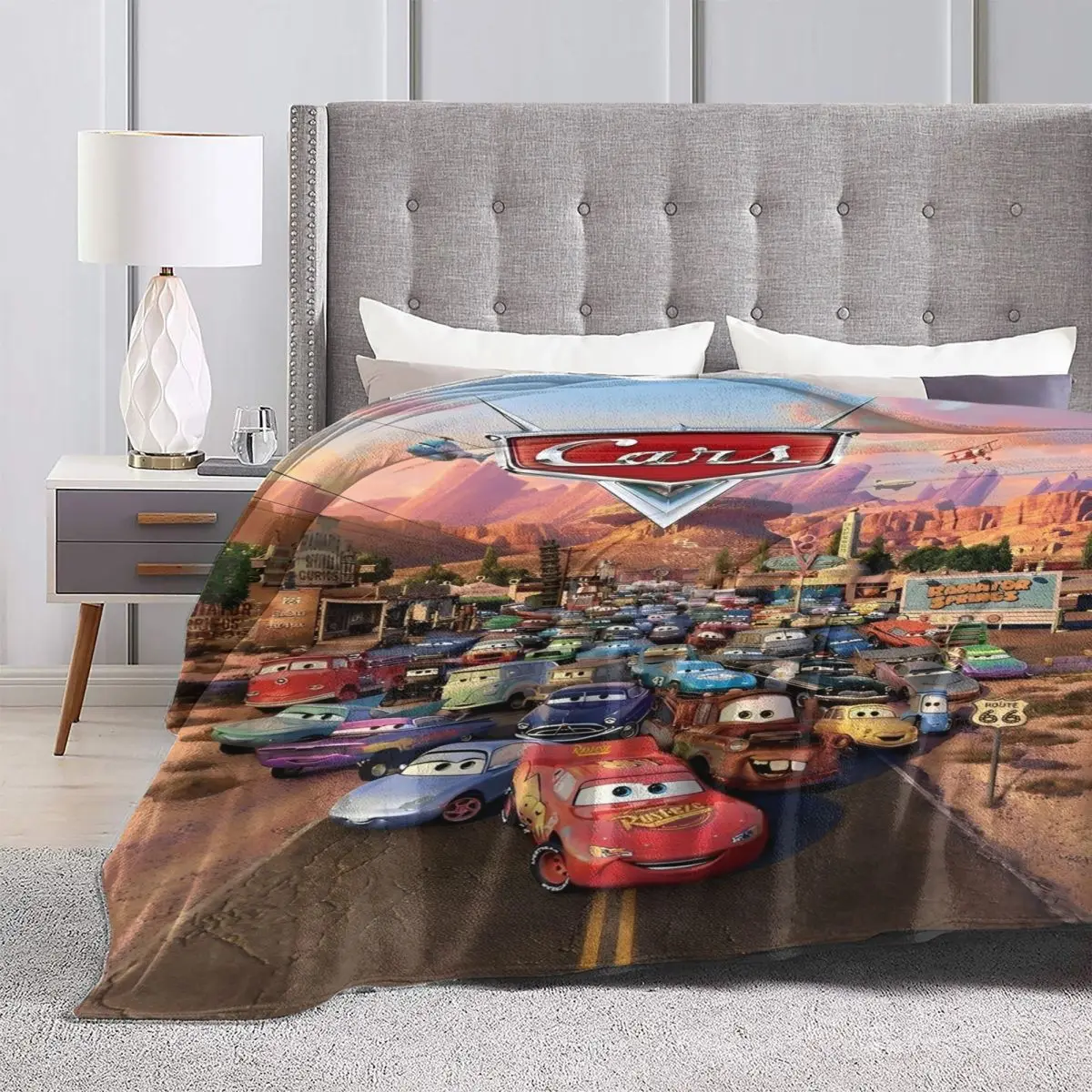Супер мягкое одеяло для путешествий офиса Pixar Lightning McQueen автомобили постельное