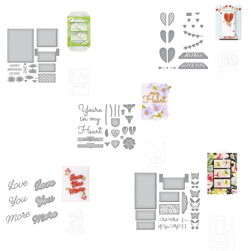 

Metal cutting dies and stamps for scrapbooking, craft knives, dies, blades, awls, templates, 2021