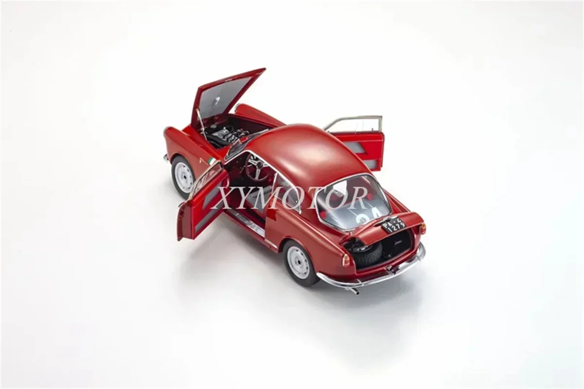 Модель автомобиля KYOSHO 1/18 для Alfa Romeo Giulietta SV 1958 Targa Florio #24 литые модели красные