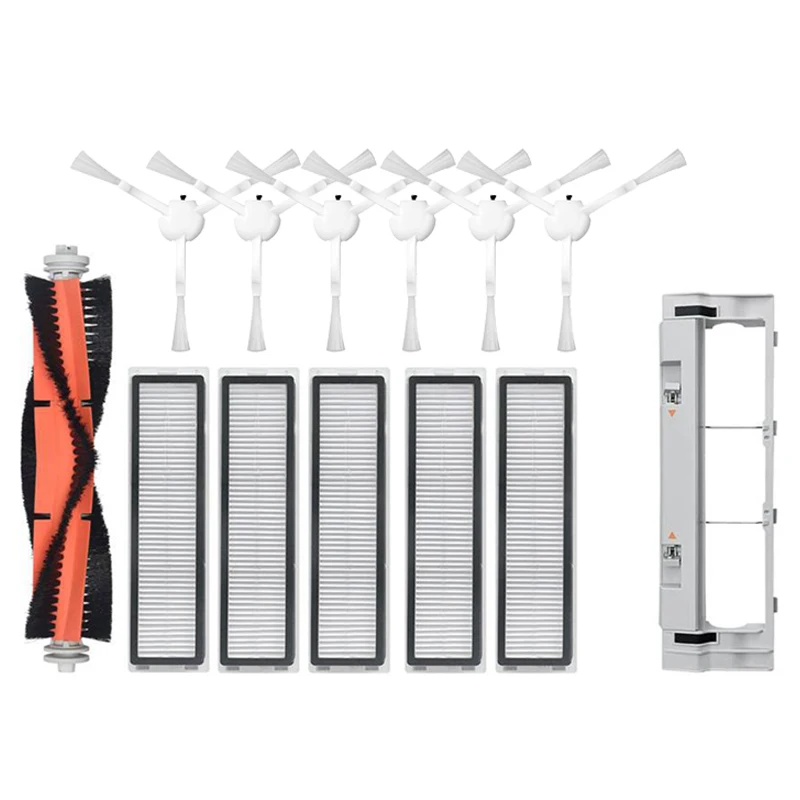 

Main Brush Cover Side Brush HEPA Filter for Dreame D9 L10 PRO Robotic Vacuum Cleaner Replacement Accessories-White