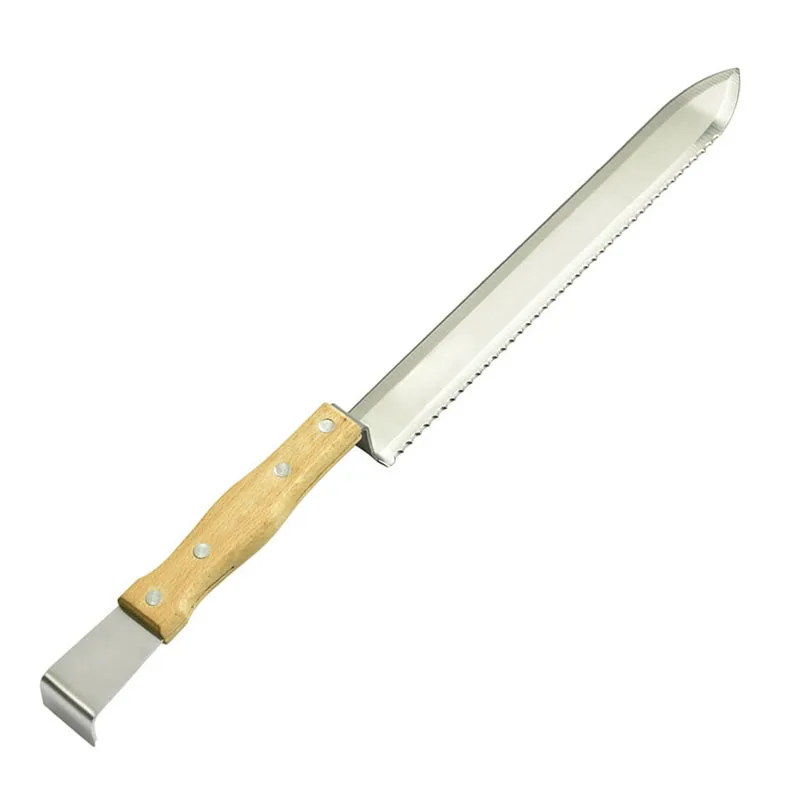 

Beekeeping Equipment Honeycomb Bee Scraper Serrated Blade Wooden Handle Tool Uncapping Fork Beekeeper Supplies Beehive Tools