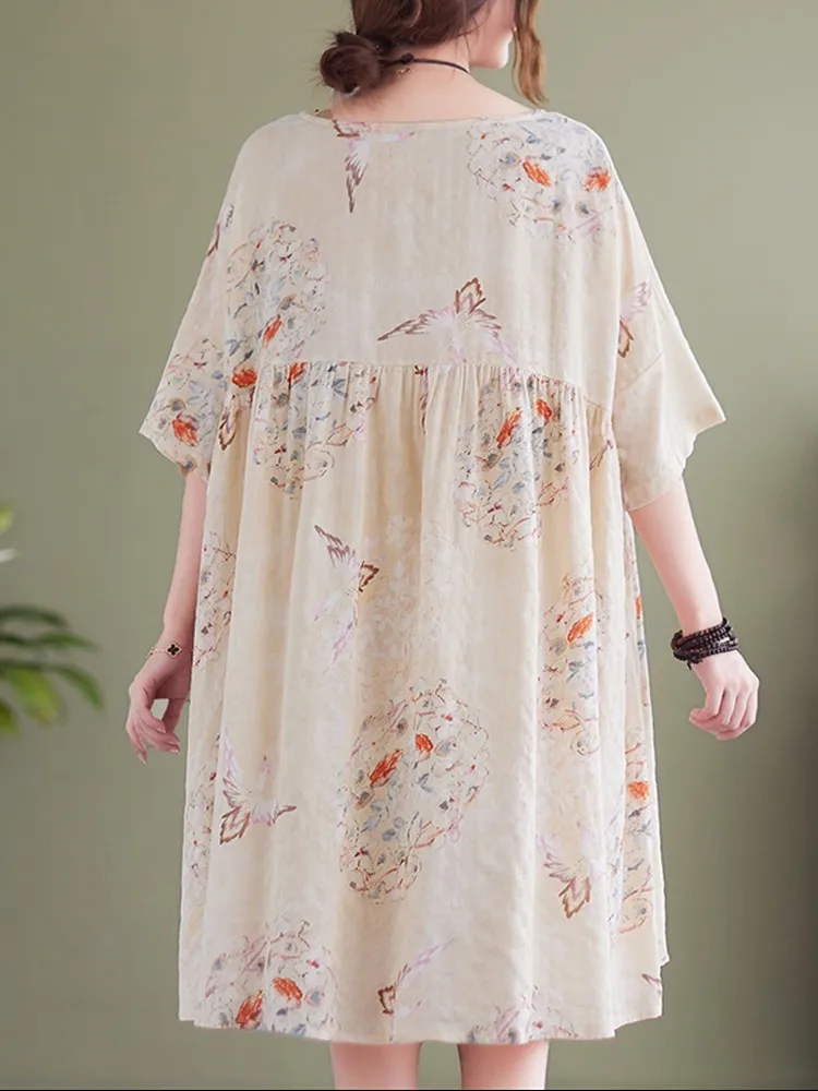 vintage Polka Dot floral dresses 