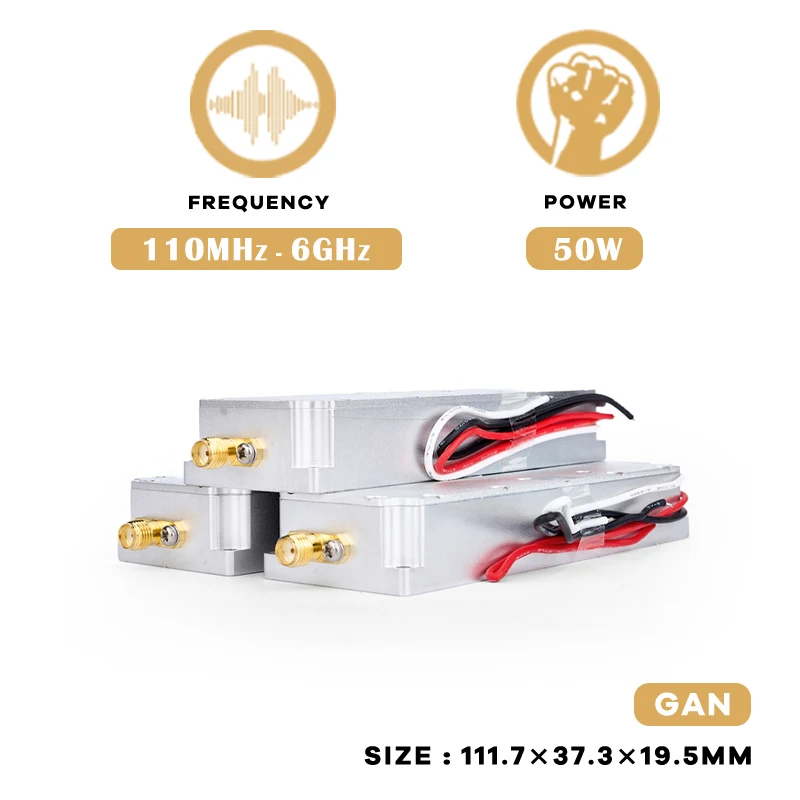 Модуль GaN 10 Вт-100 Вт с циркулятором 400-500 МГц 500-600 600-700 900-1000