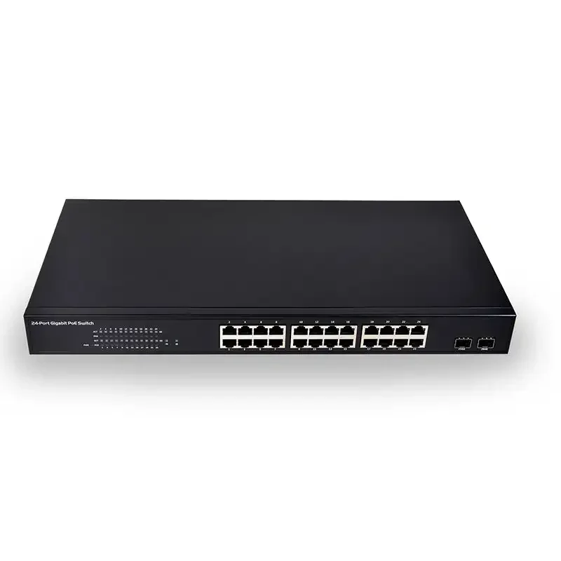 SDAPO PSE3224S 24 порта 10/100 Мбит/с PoE + 2 SFP 1000. 3af/at гигабитный POE коммутатор