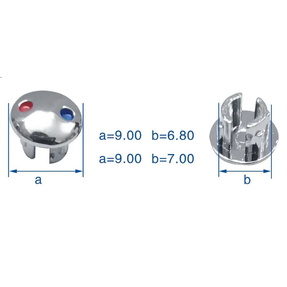 

Hot Cold Water Mark Switch Signs Tap Hand Wheel Trademark Cover Decoration Label For Kitchen Faucet Handle Accessories