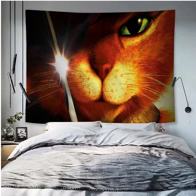 Кошачьи ботинки гобелен Художественная печать настенное украшение домашнее