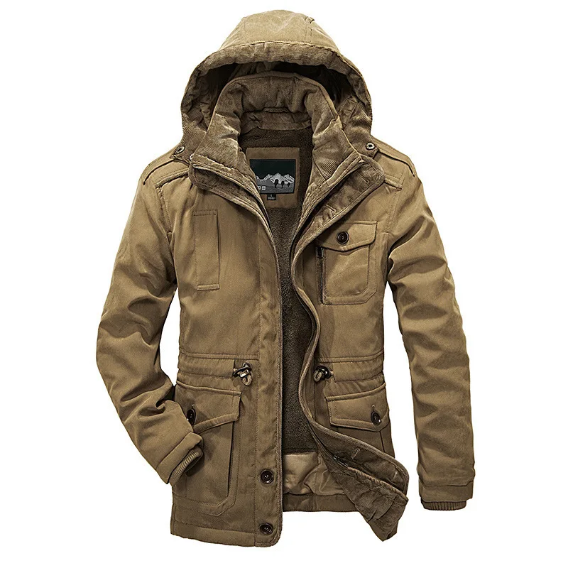 

Autumn and Winter 2022 Men's Cotton Padded Clothes: Men's Coat, Thick, Middle-aged, Old and Middle-aged, Long Two-piece Cotton