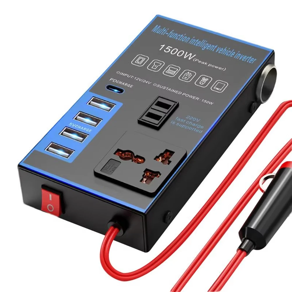 Преобразователь постоянного тока в переменный ток USB-разъем для зарядки дорожный