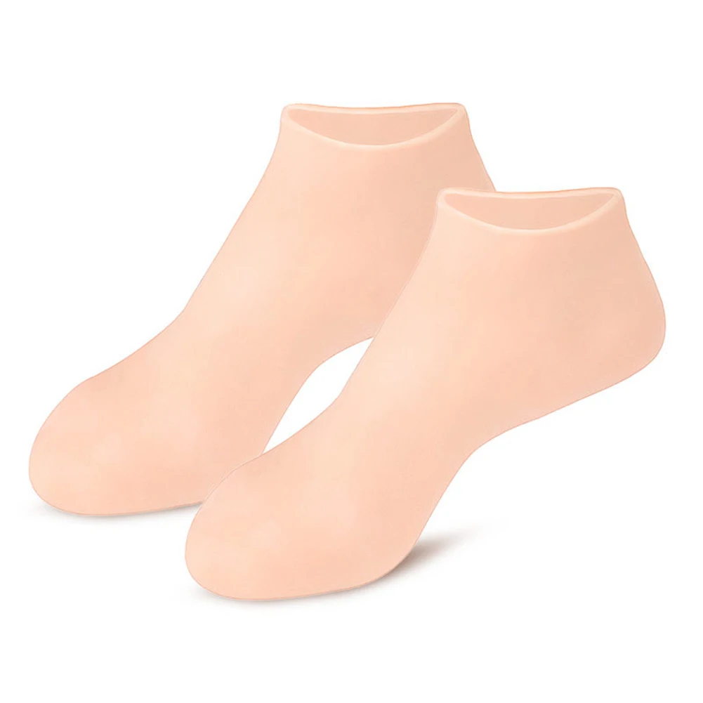 

2pcs Silicone Foot Care Socks Moisturizing Gel Socks Elastic Cracked Skin Care Pedicure Health Protector Socks