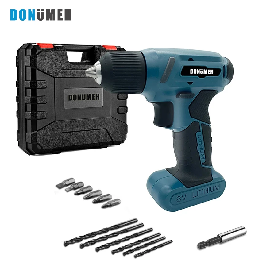 DONUMEH 8V Cordless Electric Screwdriver Mini Electric Drill