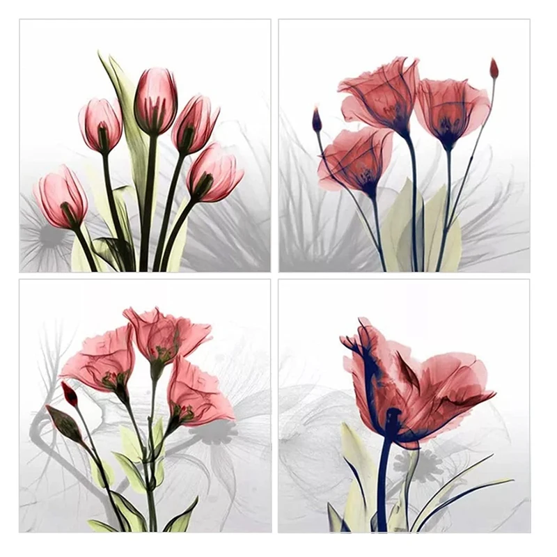 

Adult Kids Diamond Art Painting Gift Kit Round Full Diamond Stand Diamond Art Kit Floral Pattern