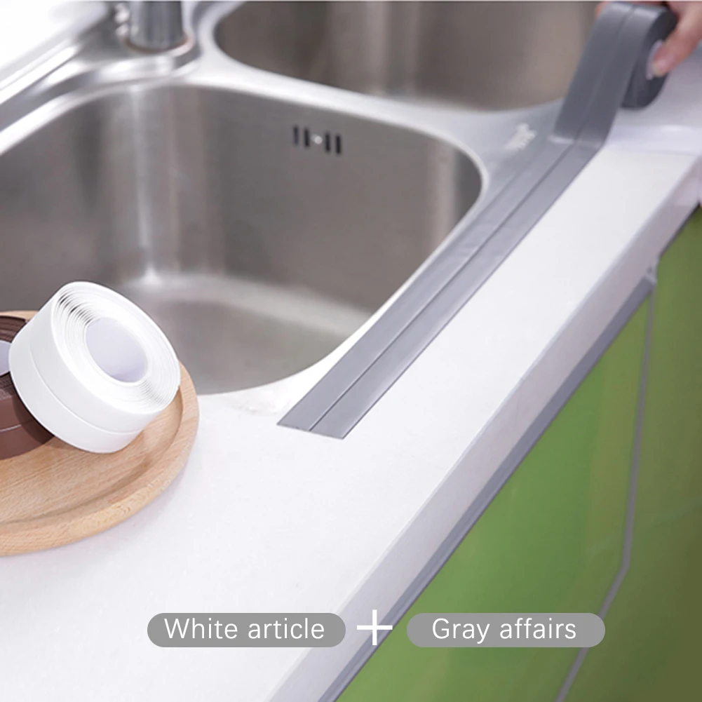 

Практичная настенная угловая лента для ванной комнаты, настенная лента из искусственной кожи, водонепроницаемая ПВХ-лента от плесени для к...