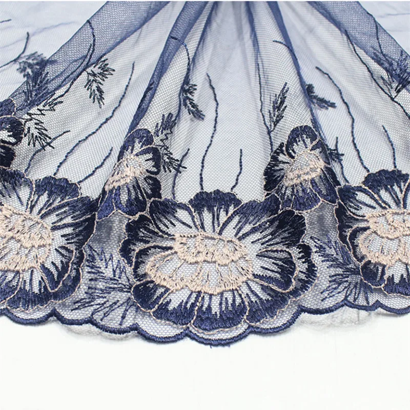 Разнообразные высококачественные Мягкие сетчатые вышитые кружевные ткани DIY
