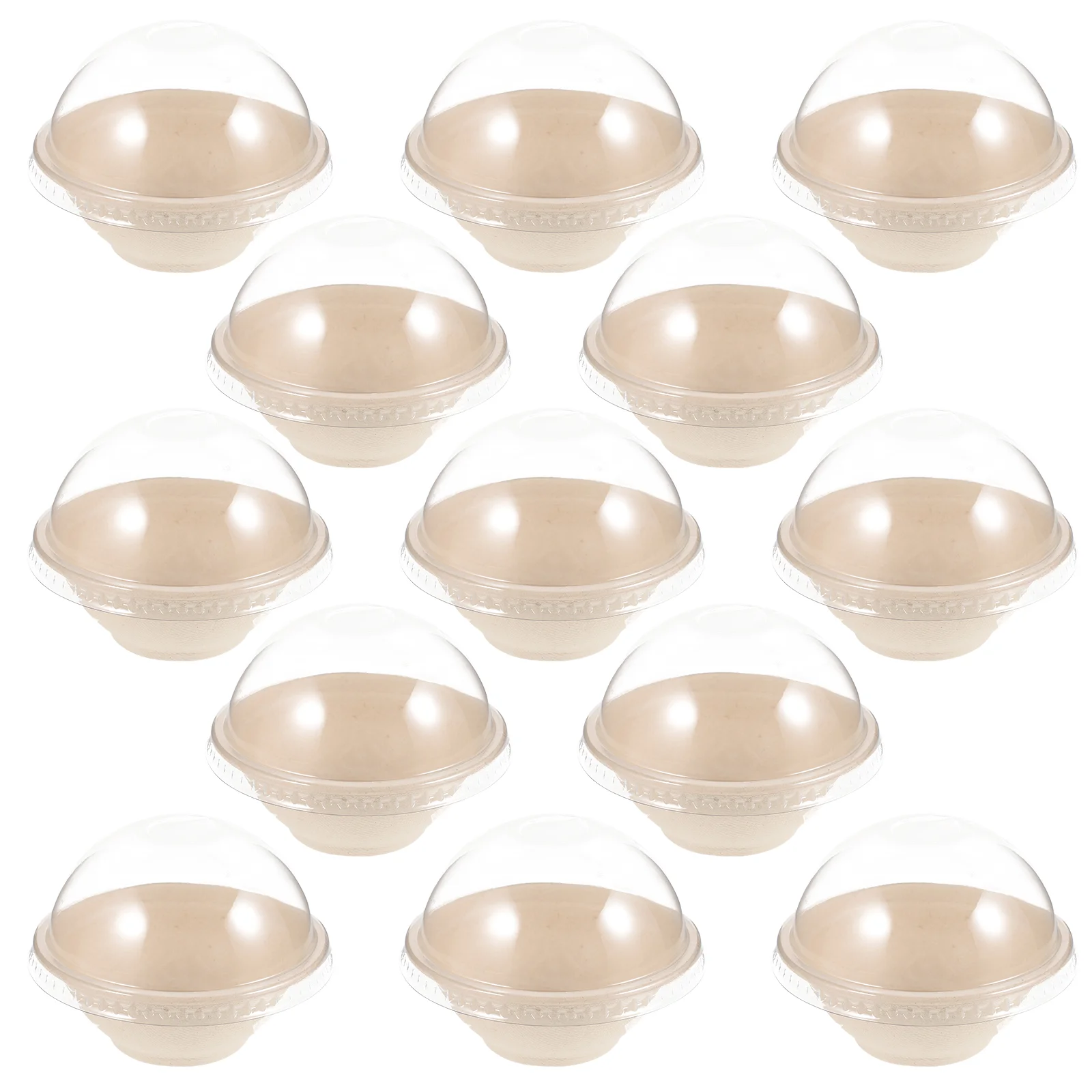 

50 Pcs Cups Affordable Picnic Party Paper Ball Cover Camping Supplies Outdoor Disposable Ice Cream Bowls Holders