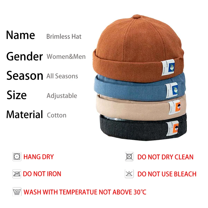 Винтажная шапка Docker для мужчин Повседневная в стиле хип-хоп женские хлопковые