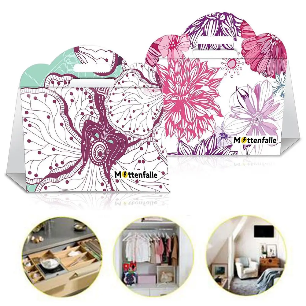 Ловушка для моли Органическая липкая приманка одежды с приманкой шкафов и ковров