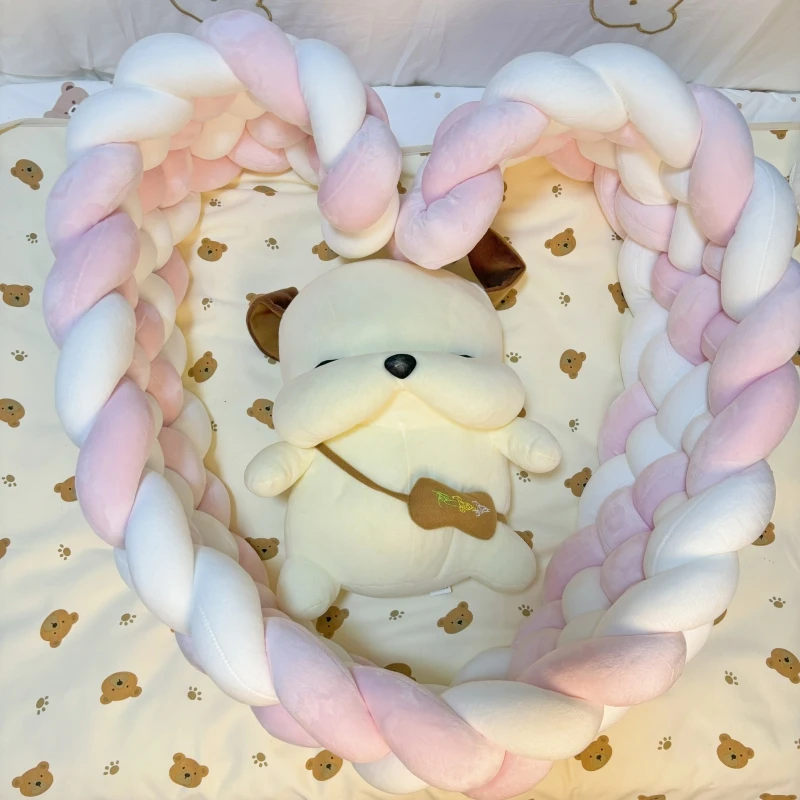 Бампер для кроватки 2 м приятная кожи ткань декор детской комнаты подушка ручной