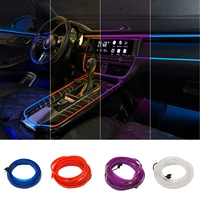 5m automobile atmosphere lamp car interior lighting led strip decoration garland wire rope tube line flexible neon light