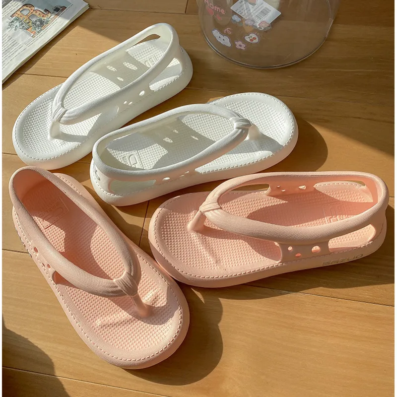 

Women's Summer Sandals Dual-purpose Bag Heel Excrement Feeling Soft Sole Household External Official Store Freetie EVA Slippers